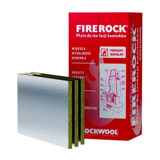 WYSOKOTEMPREATUROWE PŁYTY ROCKWOOL FIREROCK 25mm 600/1000