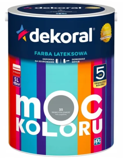 DEKORAL MOC KOLORU SILVERY GREY 5L 
