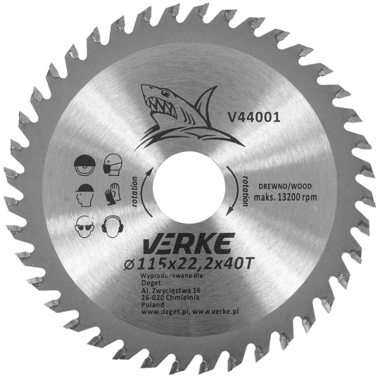 115mm*22.2mm*40T VERKE