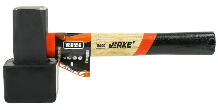 MŁOTEK BRUKARSKI Z NAKŁADKĄ GUMOWĄ 1500 g VERKE