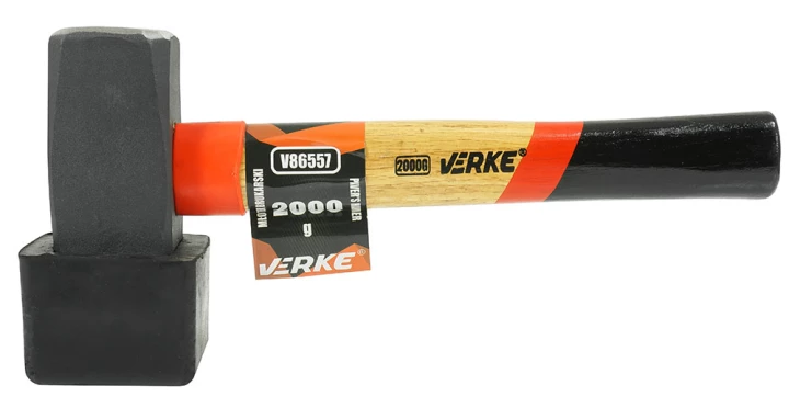 MŁOTEK BRUKARSKI Z NAKŁADKĄ GUMOWĄ 2000 g VERKE