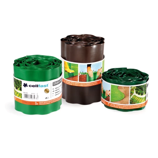 Garden edging 10 cm x 9 m brown