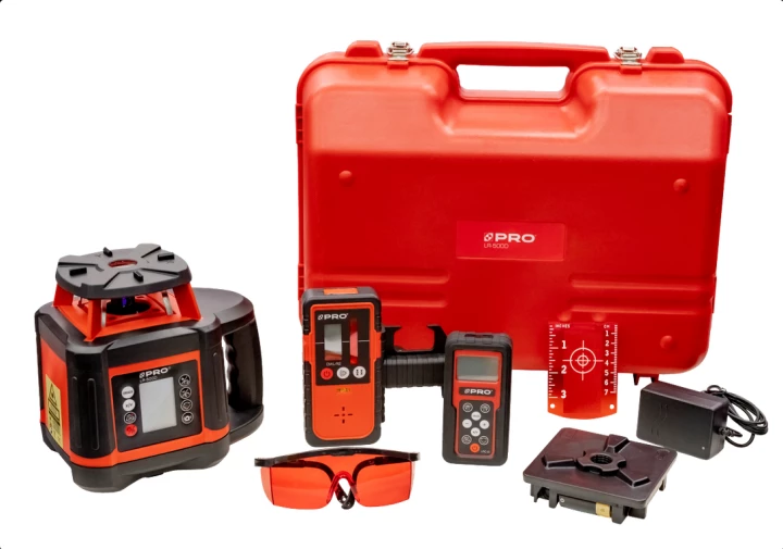 PRO ZESTAW: LASER ROTACYJNY LR500 D + STATYW GEODEZYJNY TR-3400 HD