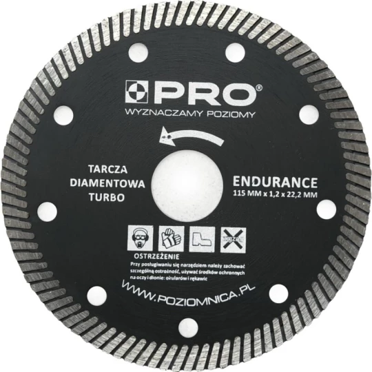 PRO TARCZA DIAMENTOWA TURBO ENDURANCE 125x7x1.2x22.2MM WT-DD-T125EN