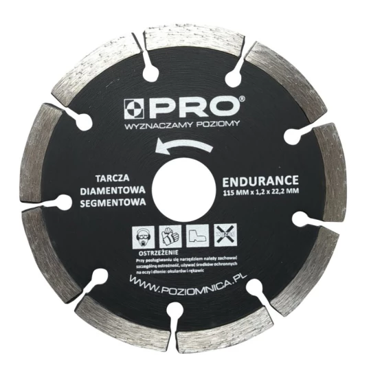 PRO TARCZA DIAMENTOWA SEGMENTOWA ENDURANCE 115x7x1.2x22.2 MM WT-DD-S115EN