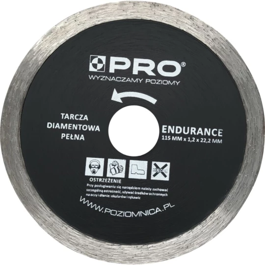 PRO TARCZA DIAMENTOWA PEŁNA ENDURANCE 125x7x1.2x22.2 MM WT-DD-P125EN