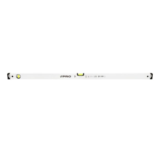 PRO Poziomnica PRO600 Plus, biała, libella 2% 150cm