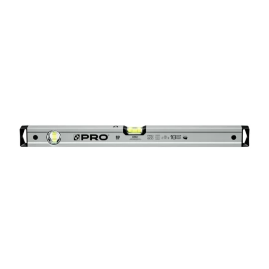 PRO POZIOMNICA PRO600 ANODOWANA SREBRNA MAGNETYCZNA 60CM
