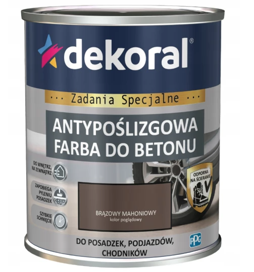 DEKORAL AKRYLIT-B 0,75L BRĄZOWY MAHONIOWY