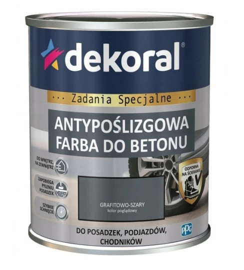 DEKORAL AKRYLIT-B 0,75L GRAFITOWO-SZARY