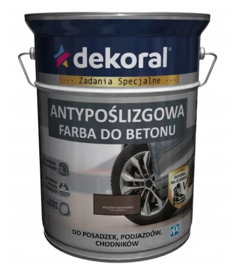 DEKORAL AKRYLIT-B 5L BRĄZOWY MAHONIOWY