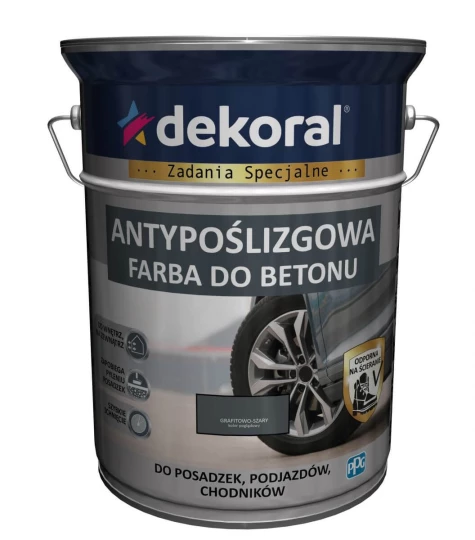 DEKORAL AKRYLIT-B 5L GRAFITOWO-SZARY