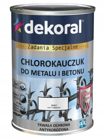 DEKORAL CHLOROKAUCZUK BIAŁY 0,9L