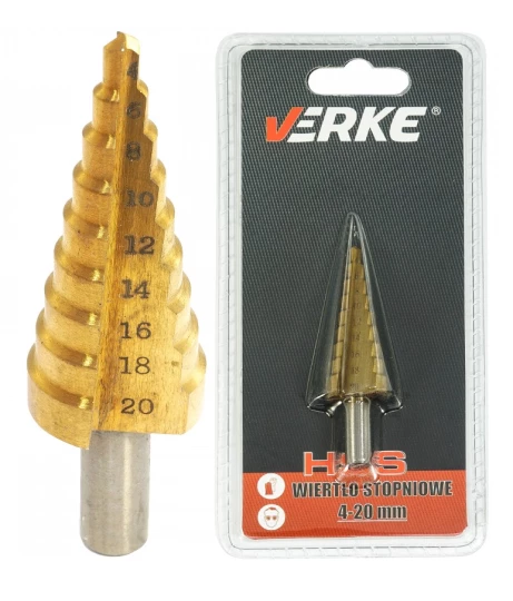 STEP DRILL BIT 4-20 MM VERKE