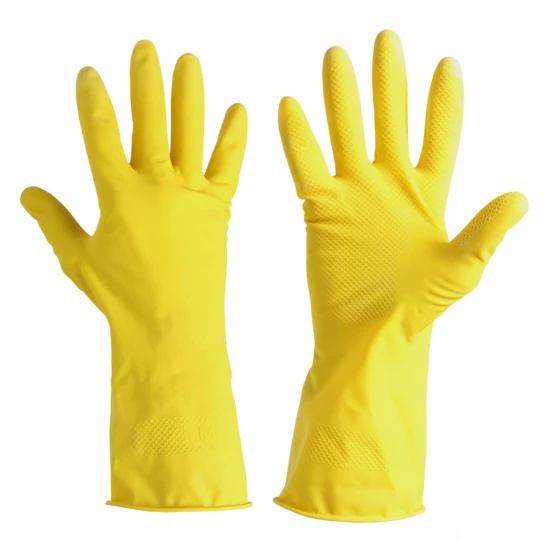 LATEX UTILITY GLOVES YELLOW SIZE 8