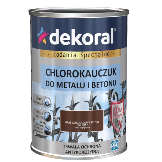 DEKORAL CHLOROKAUCZUK BRĄZ CZEKOLADOWY ŚREDNI 0,9L