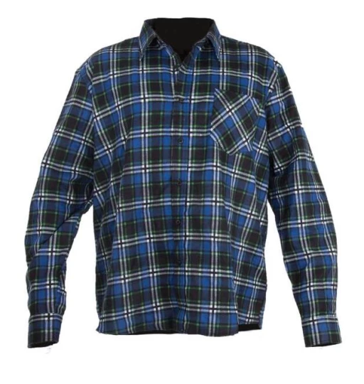 BLUE CHECKERED FLANNEL SHIRT SIZE M