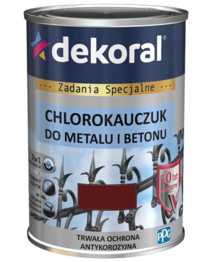 DEKORAL CHLOROKAUCZUK BRĄZ MAHONIOWY 0,9L