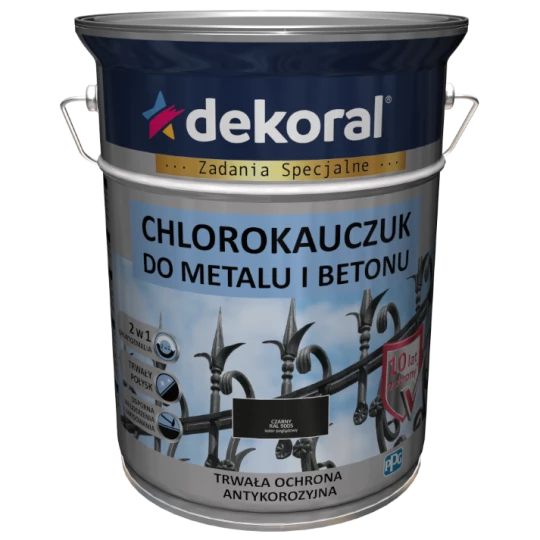 DEKORAL CHLOROKAUCZUK CZARNY 5L