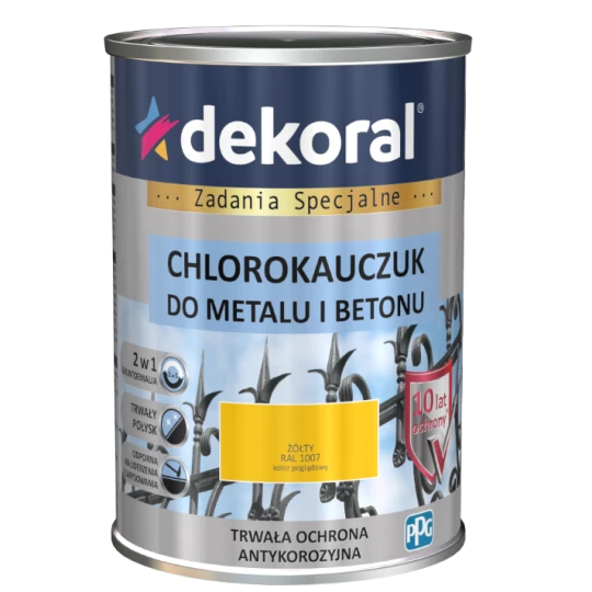 DEKORAL CHLOROKAUCZUK YELLOW 0.9L