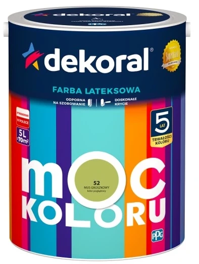 DEKORAL MOC KOLORU MUS GROSZKOWY 5L 