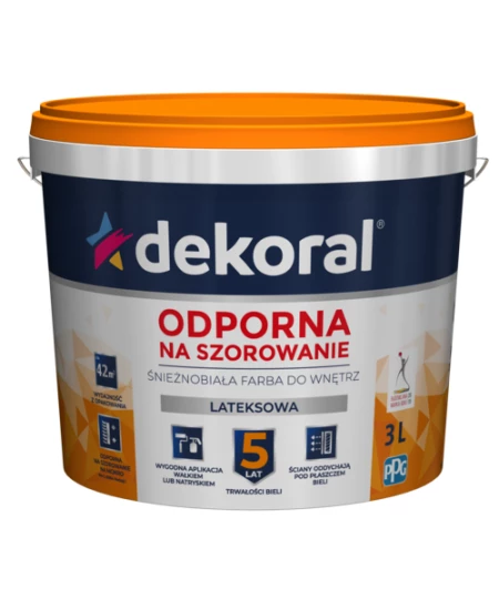 DEKORAL EMULSJA BIAŁA AKRYLIT W 3L