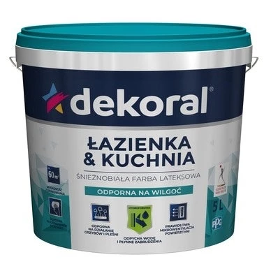 DEKORAL EMULSJA BIAŁA MALEINAK PLUS 5L