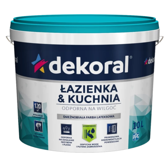 DEKORAL EMULSION WHITE MALEINAK PLUS 10L
