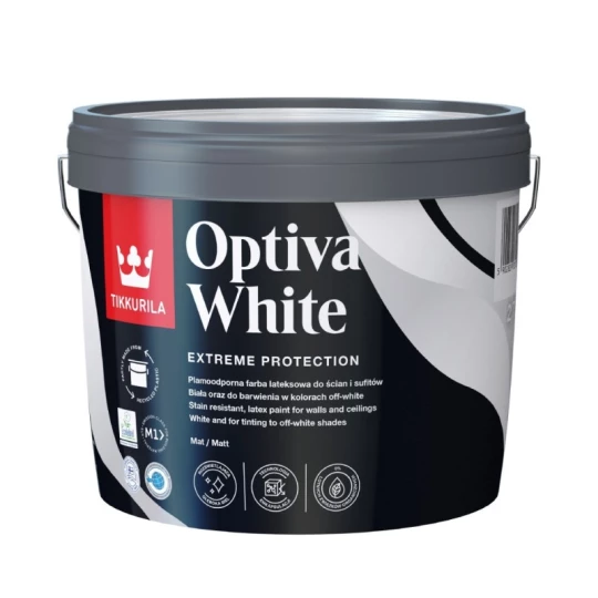 TIKKURILA LATEX PAINT OPTIVA WHITE 2.7L