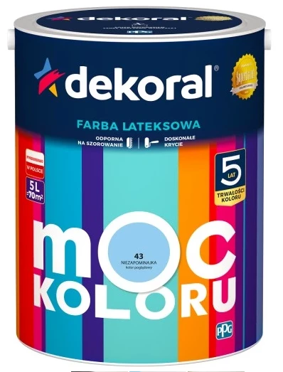 DEKORAL MOC KOLORU NIEZAPOMINAJKA 5L 