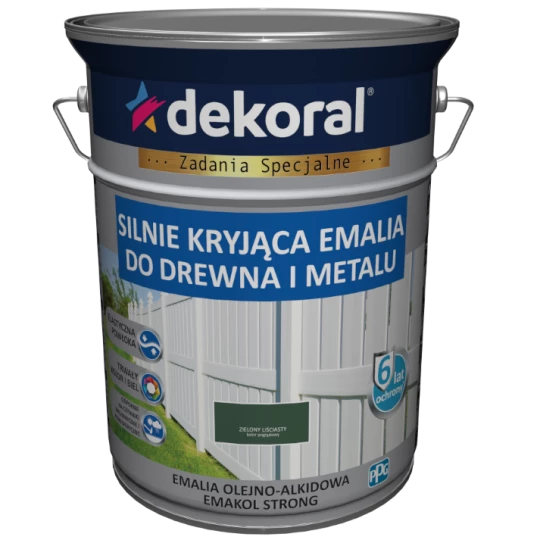 DEKORAL EMAKOL STRONG ZIELONY LIŚCIASTY 5L