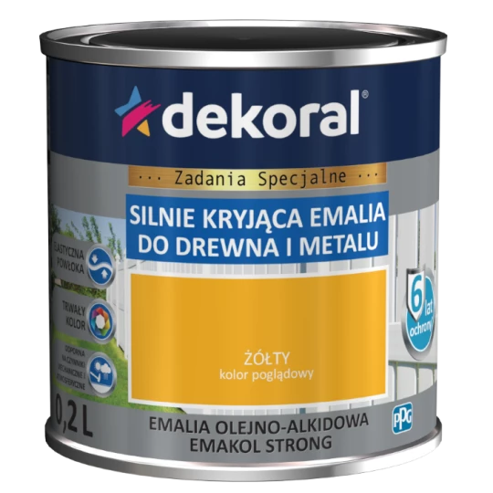 DEKORAL EMAKOL STRONG YELLOW 0,2L