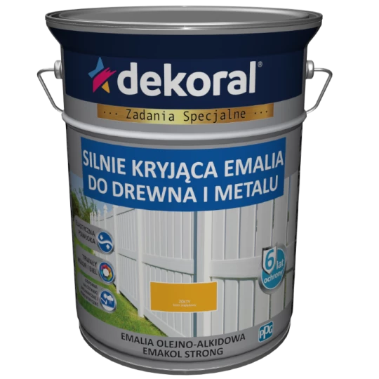 DEKORAL EMAKOL STRONG ŻÓŁTA 5L