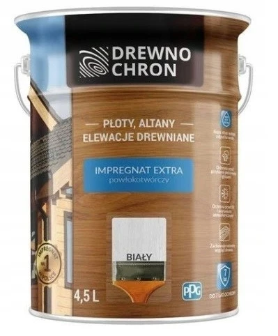 DREWNOCHRON IMPREGNAT EXTRA POWŁOKOTWÓRCZY BIAŁY 4,5L