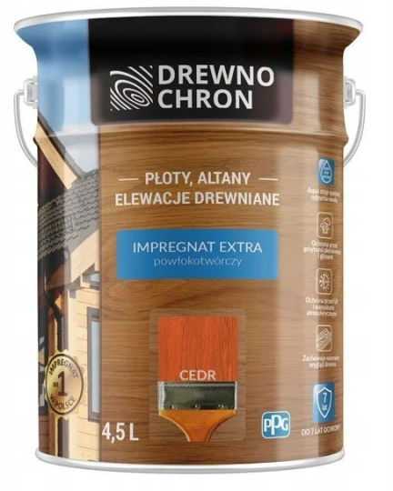 DREWNOCHRON IMPREGNAT EXTRA POWŁOKOTWÓRCZY CEDR 4,5L