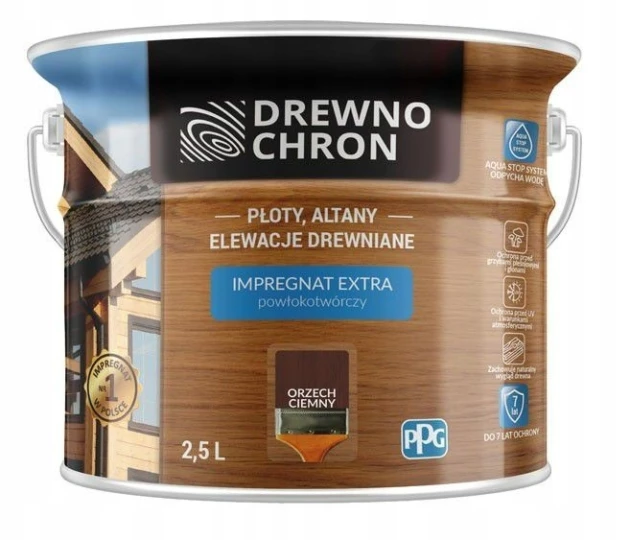 DREWNOCHRON IMPREGNAT EXTRA POWŁOKOTWÓRCZY ORZECH CIEMNY 2,5L