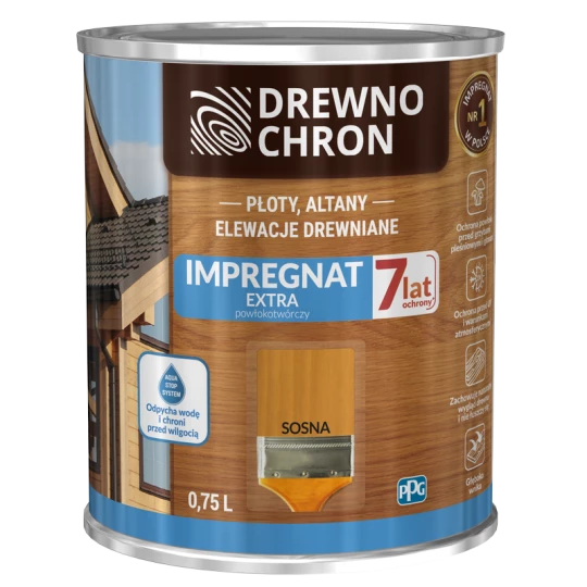 DREWNOCHRON IMPREGNAT EXTRA POWŁOKOTWÓRCZY SOSNA 0,75L