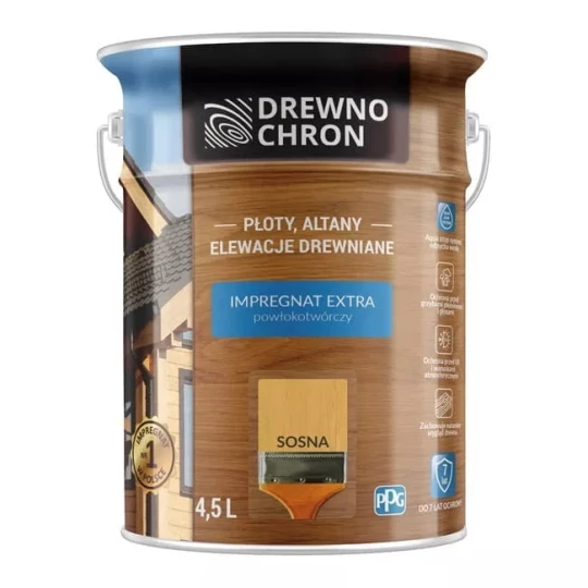 DREWNOCHRON IMPREGNAT EXTRA POWŁOKOTWÓRCZY SOSNA 4,5L