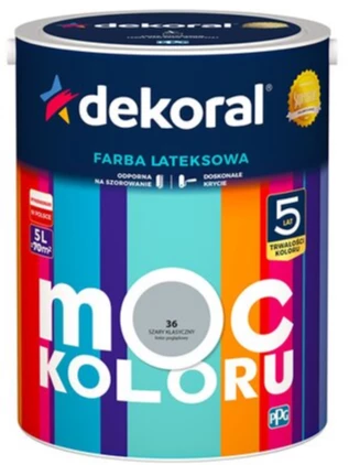 DEKORAL MOC KOLORU GREY CLASSIC 5L 
