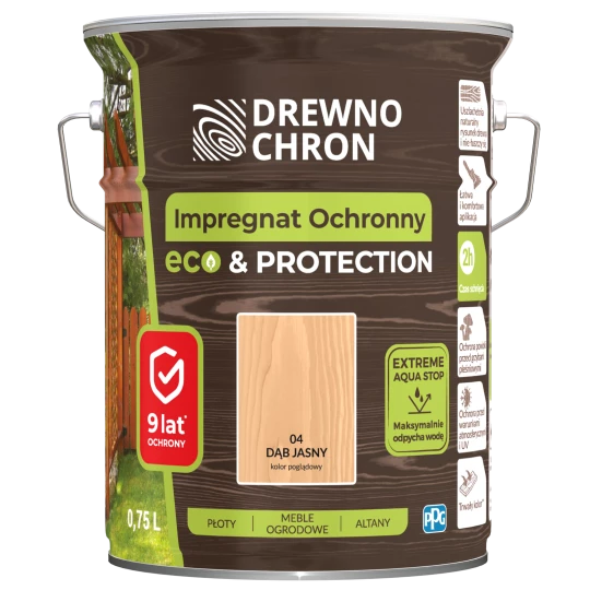 DREWNOCHRON IMPREGNAT OCHRONNY ECO&PROTECTION DĄB JASNY 4,5L