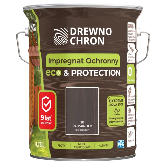 DREWNOCHRON IMPREGNAT OCHRONNY ECO&PROTECTION PALISANDER 4,5L