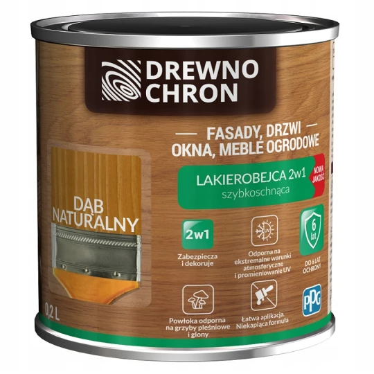 WOODCHRON VARNISH 2IN1 NATURAL OAK 0,2L