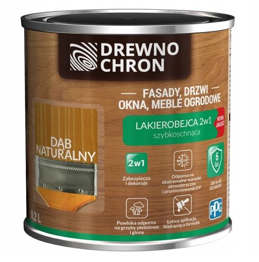 DREWNOCHRON LAKIEROBEJCA 2W1 DĄB ZŁOTY 0,2L