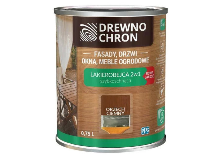 WOODCHRON VARNISH 2IN1 DARK WALNUT 0,75L