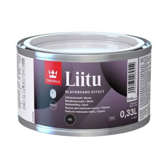 TIKKURILA WHITEBOARD ENAMEL BLACK 0.33L