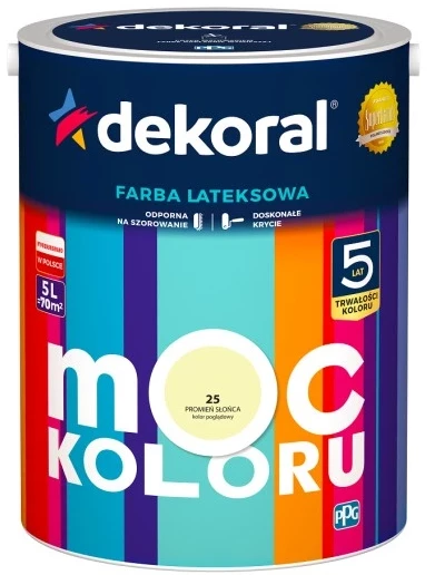 DEKORAL MOC KOLOR PROMIEŃ SŁOŃCA 5L 