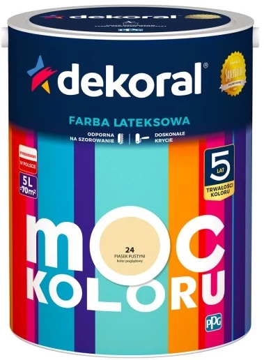 DEKORAL MOC KOLORU PIASEK PUSTYNI 5L 