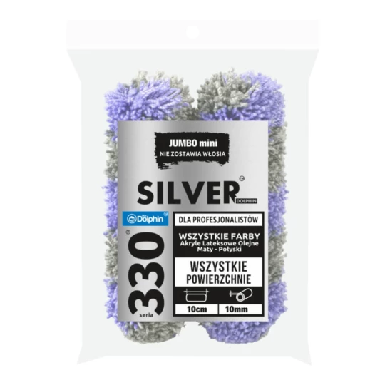 330 Jumbo roller mini SILVER SR10W20 x 2