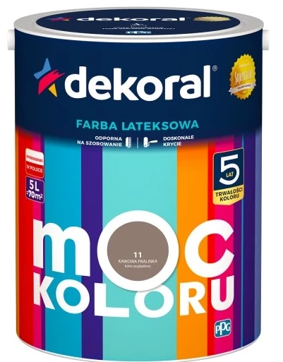 DEKORAL MOC KOLORU KAWOWA PRALINKA 5L 