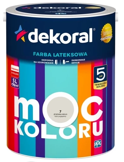 DEKORAL MOC KOLORUJESIENNA MGŁA 5L 